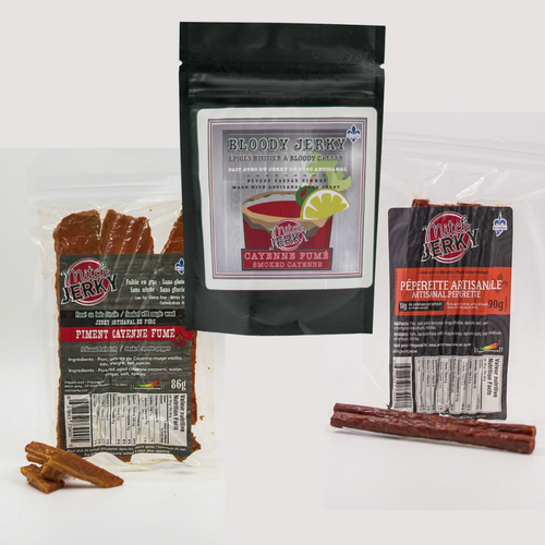 Ensemble Bloody Jerky Piment Cayenne